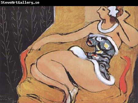 Henri Matisse Dancer Sitting in an Armchair (mk35)